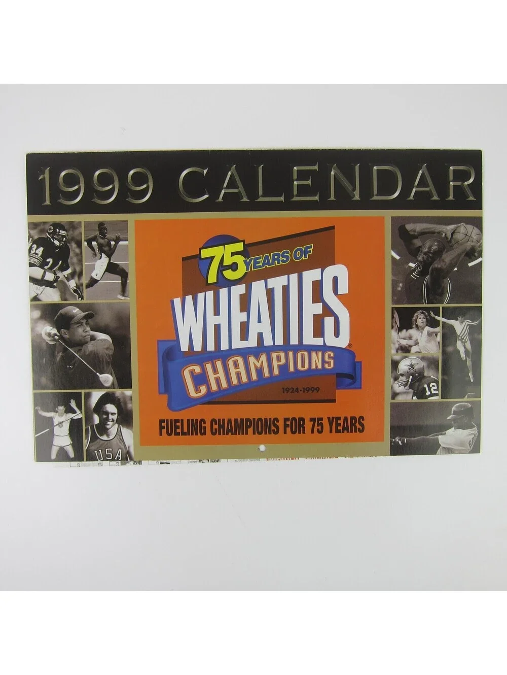 Vintage Wheaties Calendar 1999 Champions & Voting Poster 75 Years Of Champions